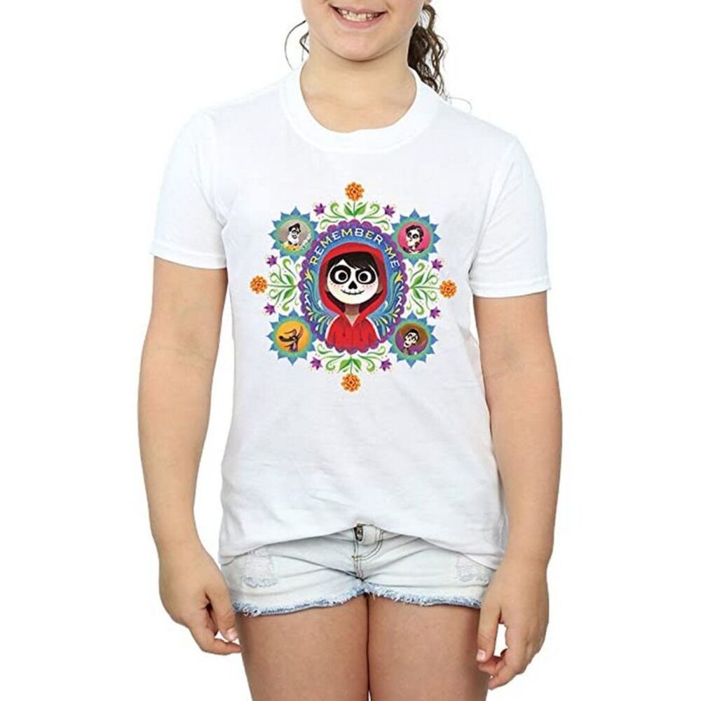Coco Girls Remember Me Cotton T-Shirt / White